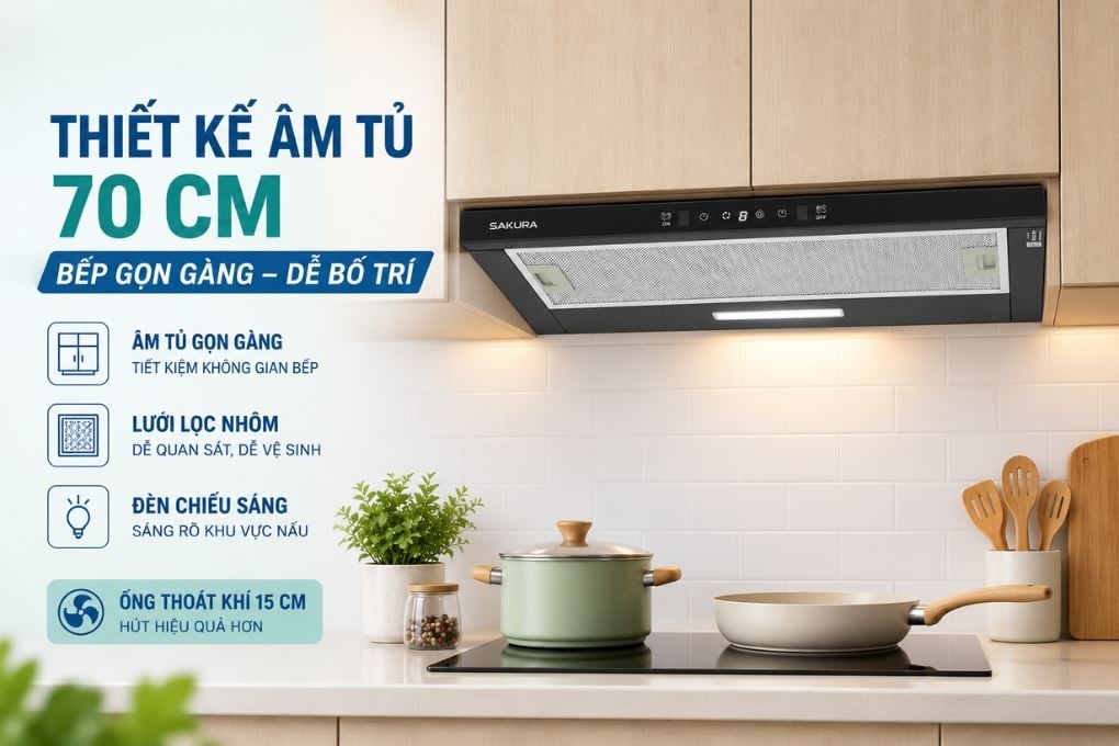 Ảnh minh họa Máy hút mùi âm tủ Sakura R-D25B 1