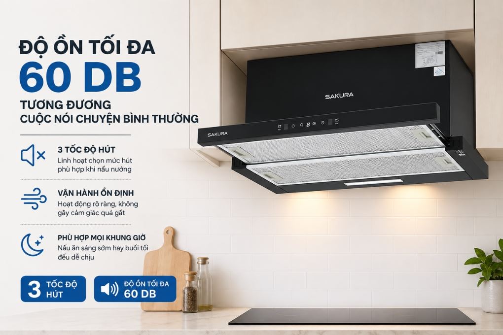 Ảnh minh họa Máy hút mùi âm tủ Sakura R-D25B 3