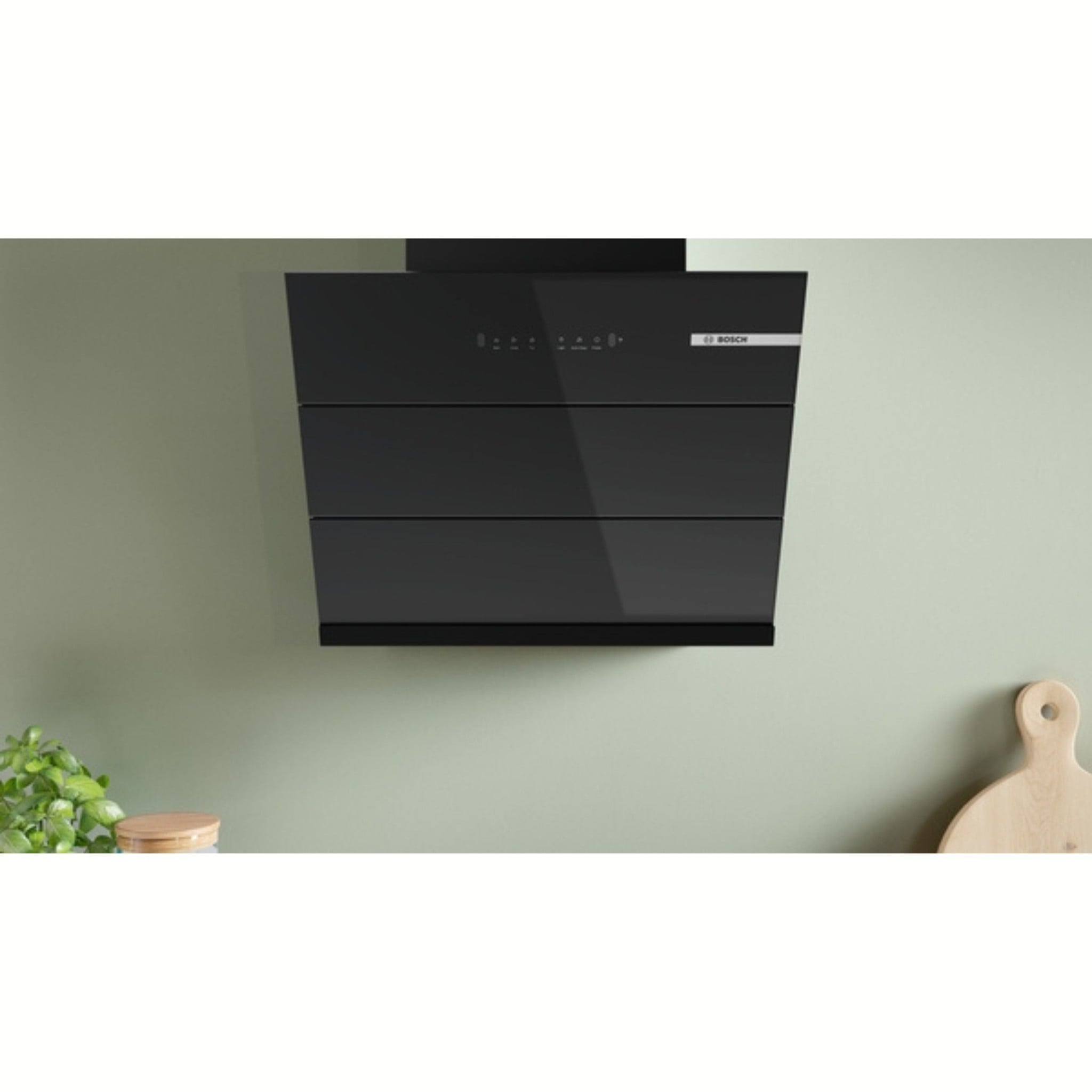 Ảnh minh họa Máy hút mùi kính vát Bosch DWK68IJ60I 1