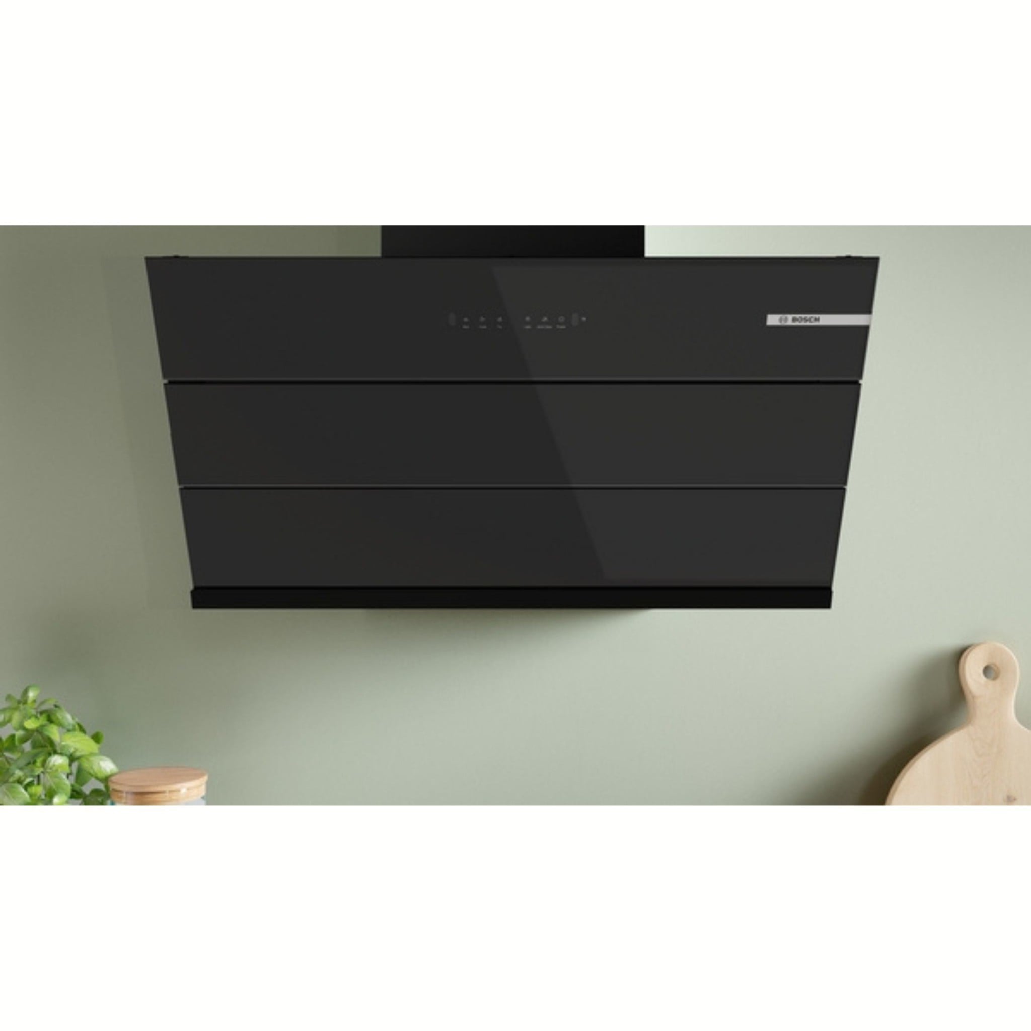 Ảnh minh họa Máy hút mùi kính vát Bosch DWK98IJ60I 1
