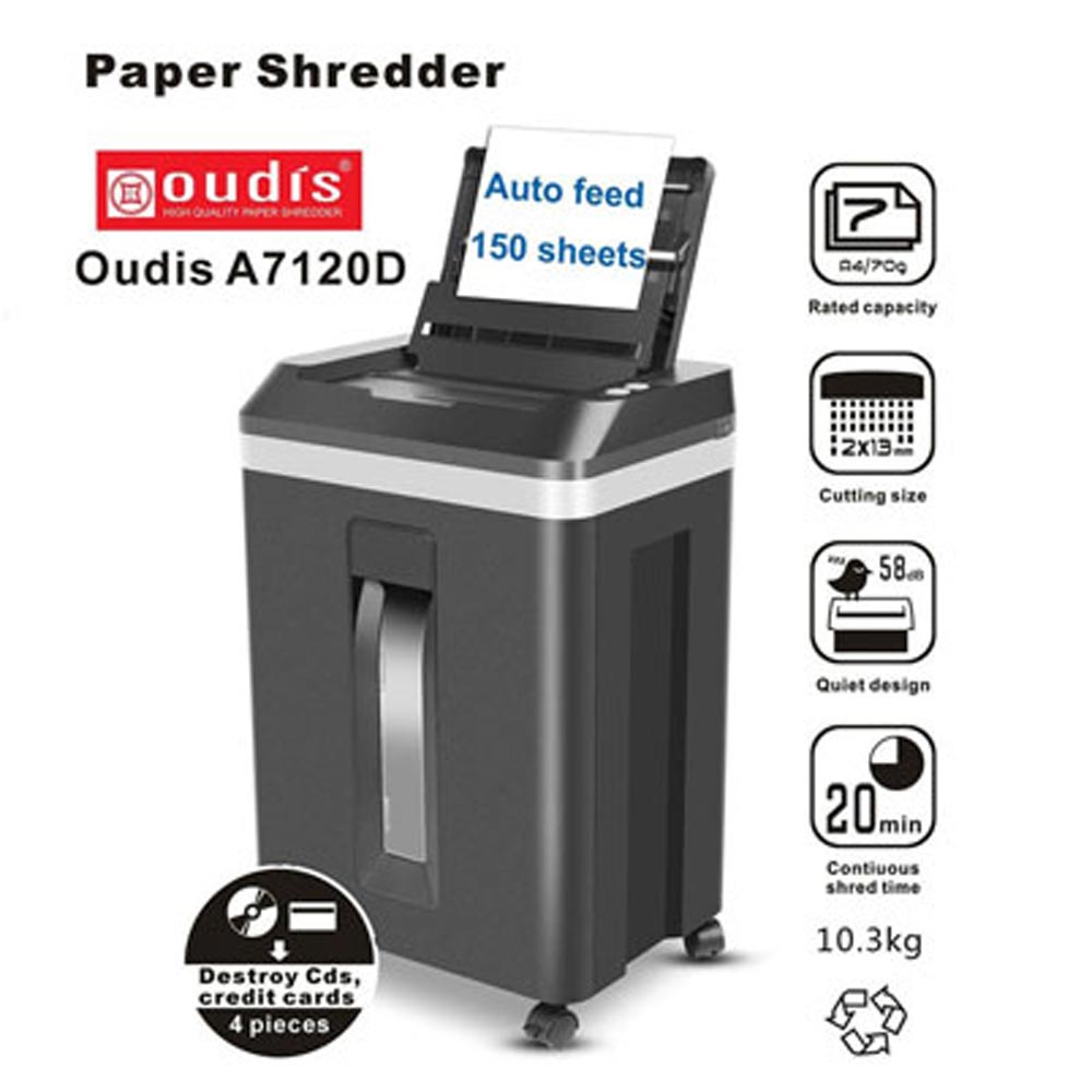 Ảnh minh họa Máy hủy tài liệu OUDIS A7120D (Hủy vụn/ 8 Tờ/lần/ A4/A5) 1