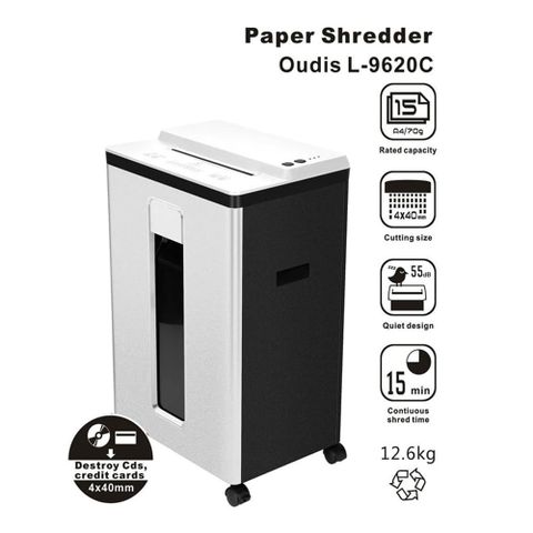 Máy hủy tài liệu OUDIS L-9620C (Hủy vụn/ 15-19 Tờ/lần/ A4/A5)