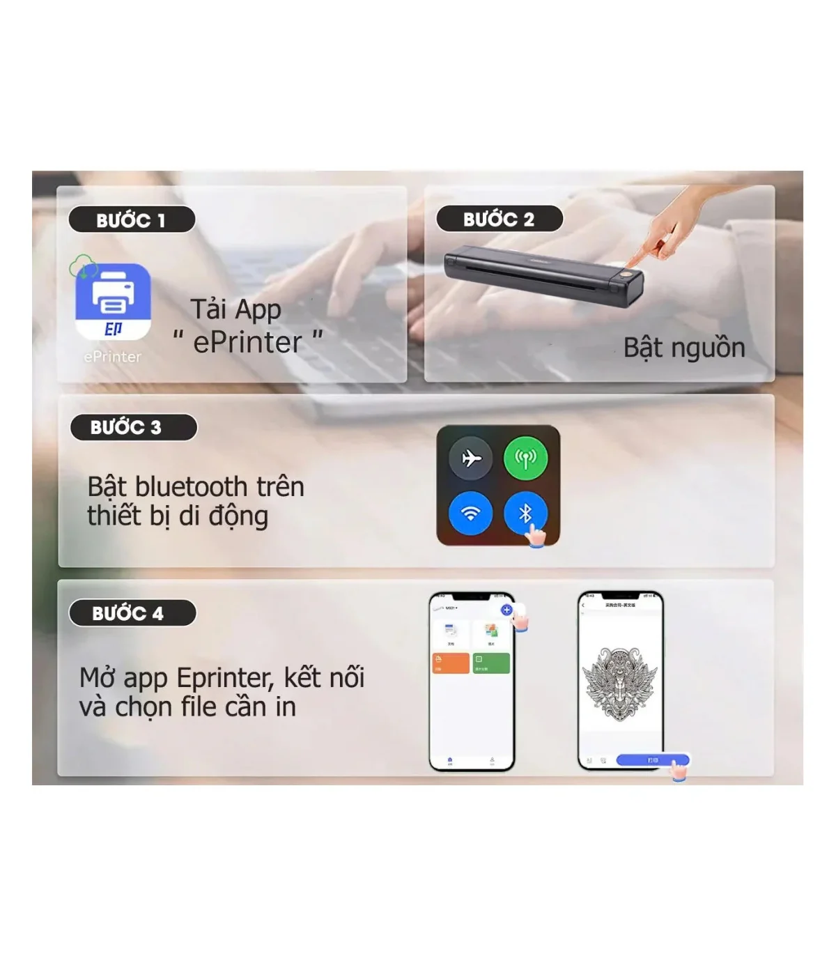 Ảnh minh họa Máy in hình xăm di động M08ES 3