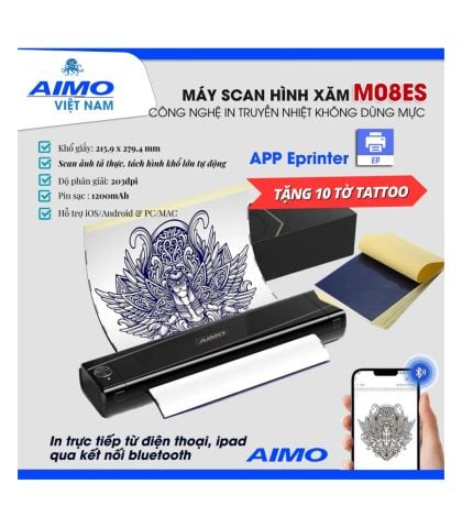 Máy in hình xăm di động M08ES