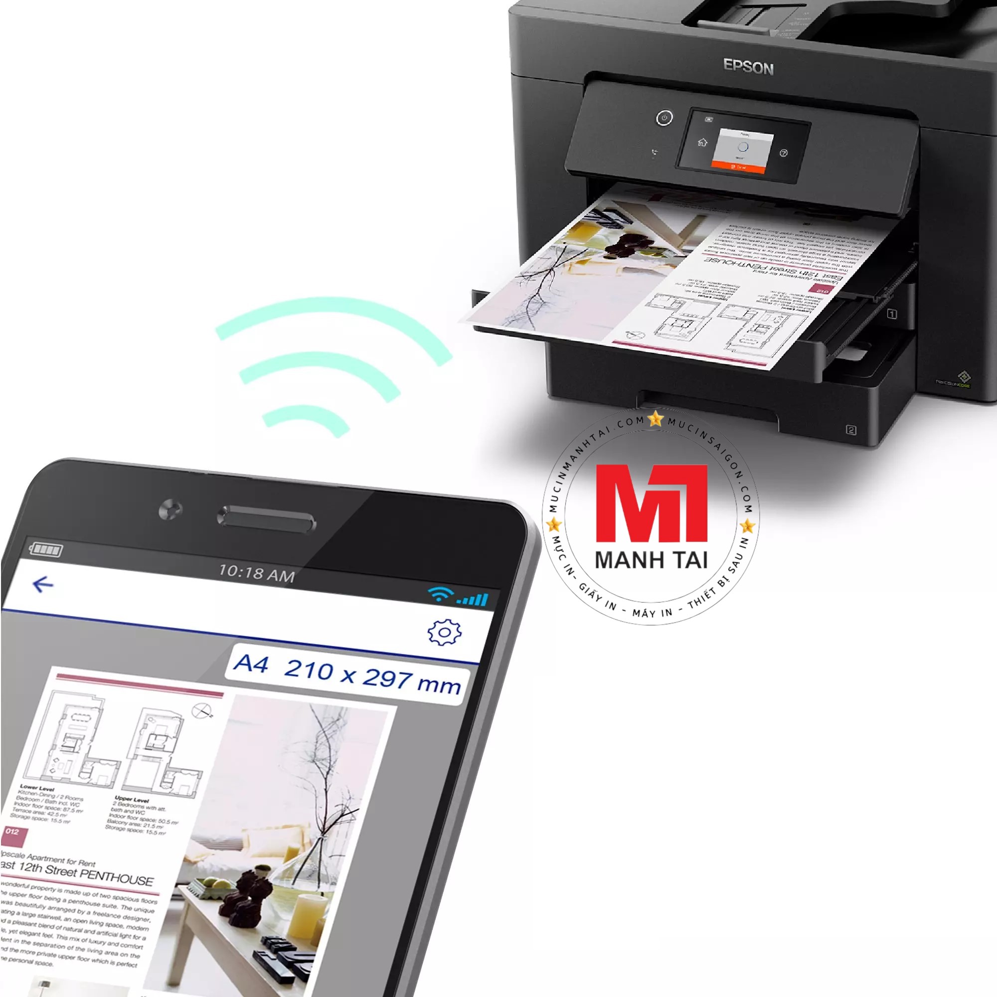 Ảnh minh họa Máy In Màu Epson 7830DTWF 2