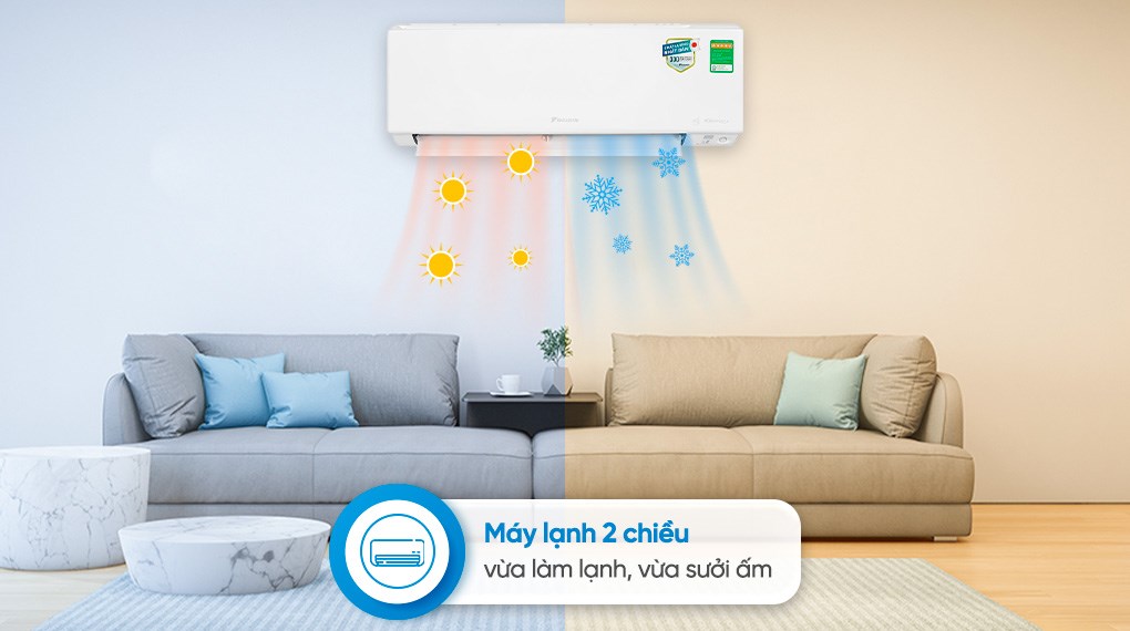 Ảnh minh họa Máy lạnh 2 chiều Daikin Inverter 1.5 HP FTHF35XVMV 1