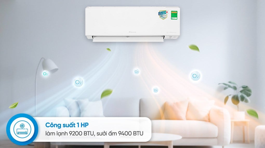 Ảnh minh họa Máy lạnh 2 chiều Daikin Inverter 1 HP FTHF25XVMV 2