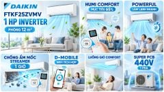  Máy lạnh Daikin 1.0HP 2025 (FTKF25ZVMV/RKF25ZVMV) 