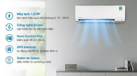 Máy lạnh Daikin Inverter 1.5 HP FTKM35AVMV