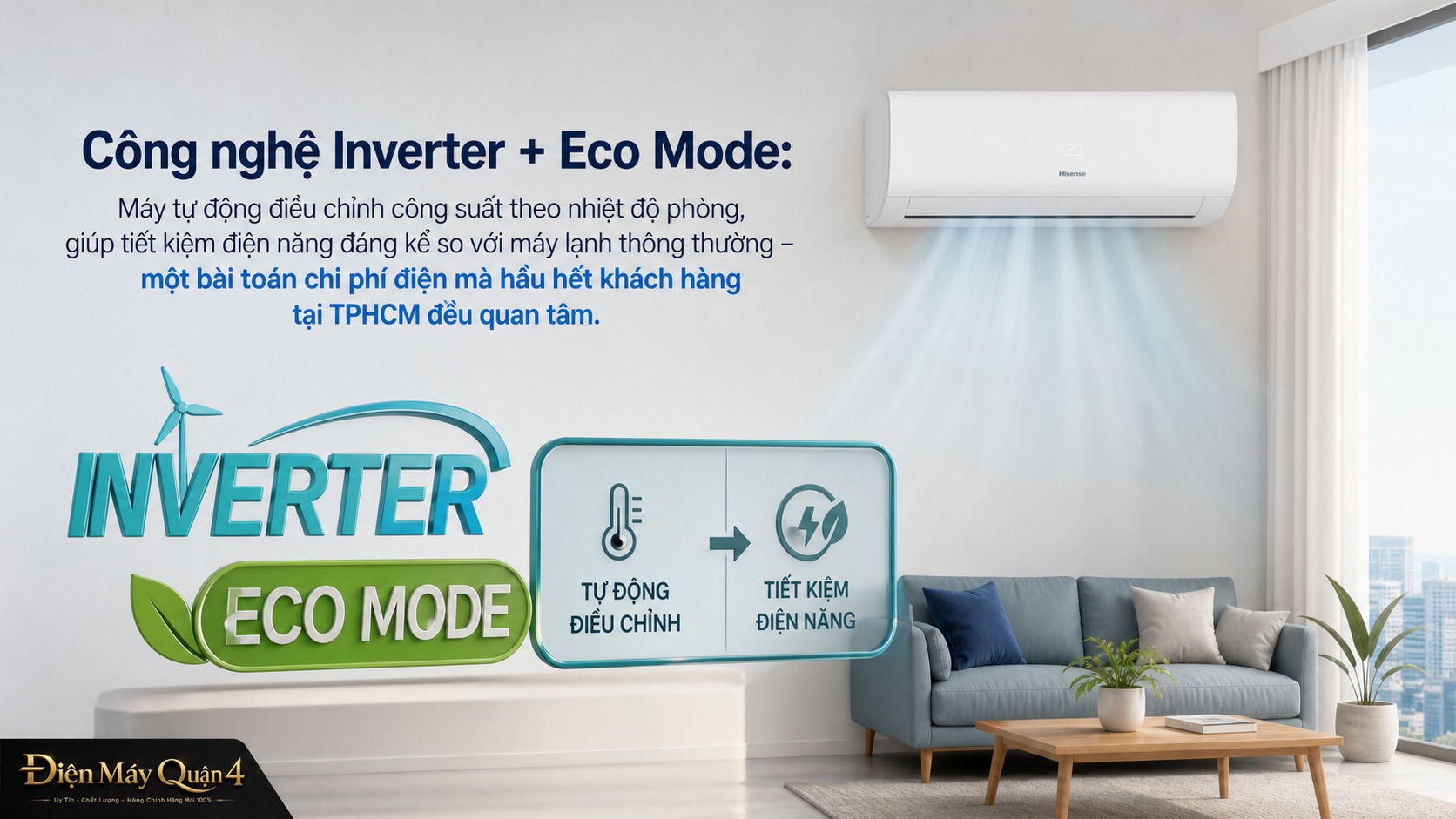 Ảnh minh họa Máy lạnh Hisense inverter 1HP AS-10TR4RLRCD00 2