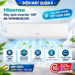  Máy lạnh Hisense inverter 1HP AS-10TR4RLRCD00 