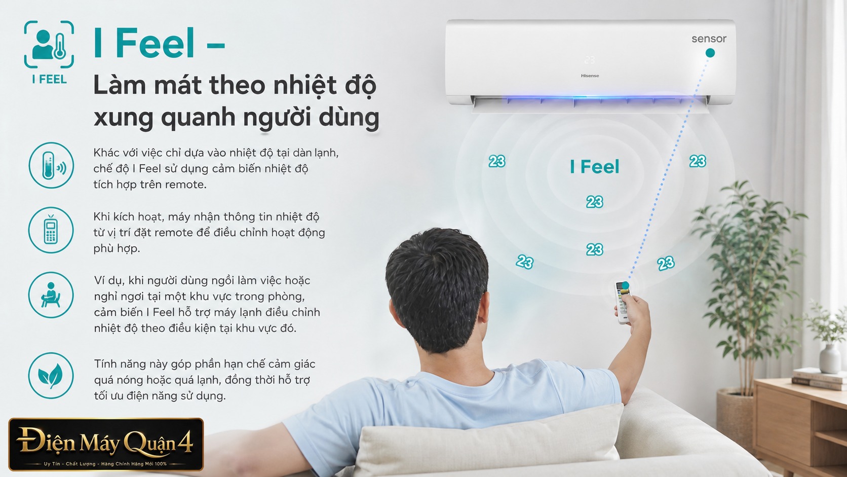 Ảnh minh họa Máy lạnh Hisense Inverter 2HP AS-18TW4RGSCD04 3