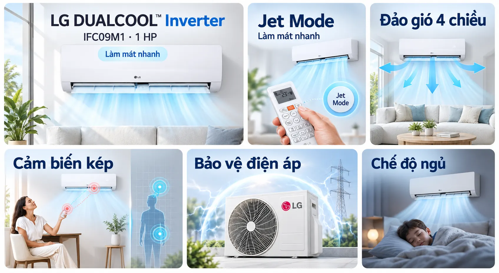 Máy lạnh LG 1.0HP 2026 (IFC09M1)