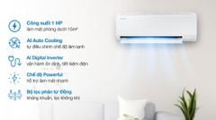  Máy lạnh Samsung Inverter 1 HP AR50H10D1BHNSV 
