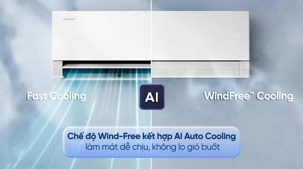 Ảnh minh họa Máy lạnh Samsung Wind-Free Inverter 2.5 HP AR70H24D1CWNSV 3
