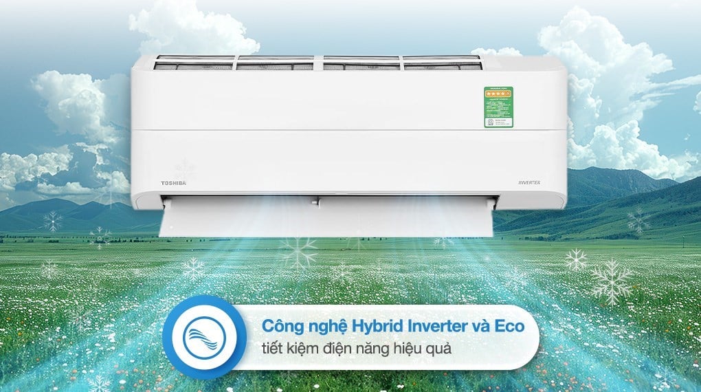 Ảnh minh họa Máy lạnh Toshiba Inverter 1.5 HP RAS-H13P2KCVG-V 2