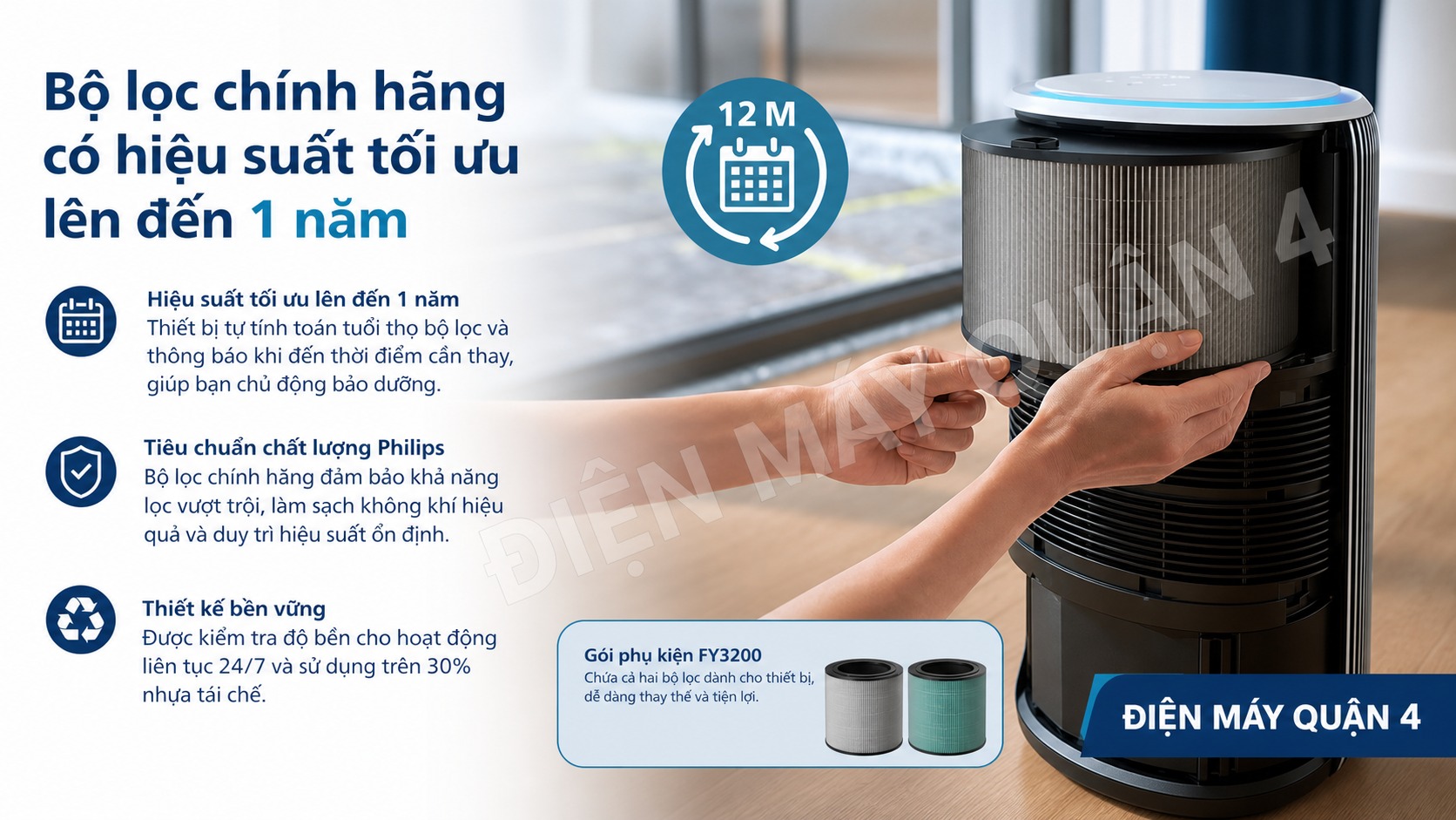 Ảnh minh họa Máy lọc không khí Philips AC3220/10 1