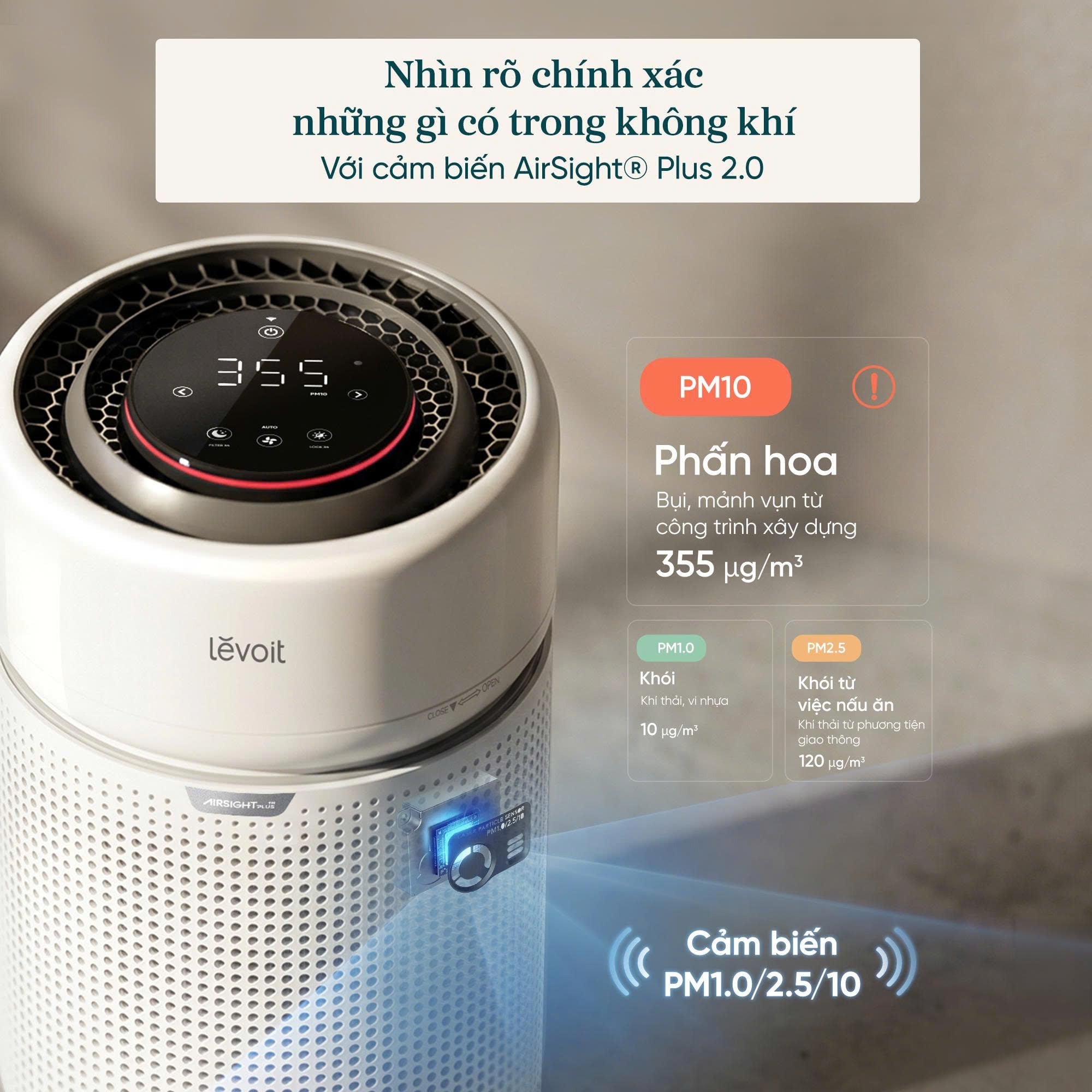 Ảnh minh họa Máy lọc không khí thông minh Levoit Eleva 300X - Phòng 57m² 2