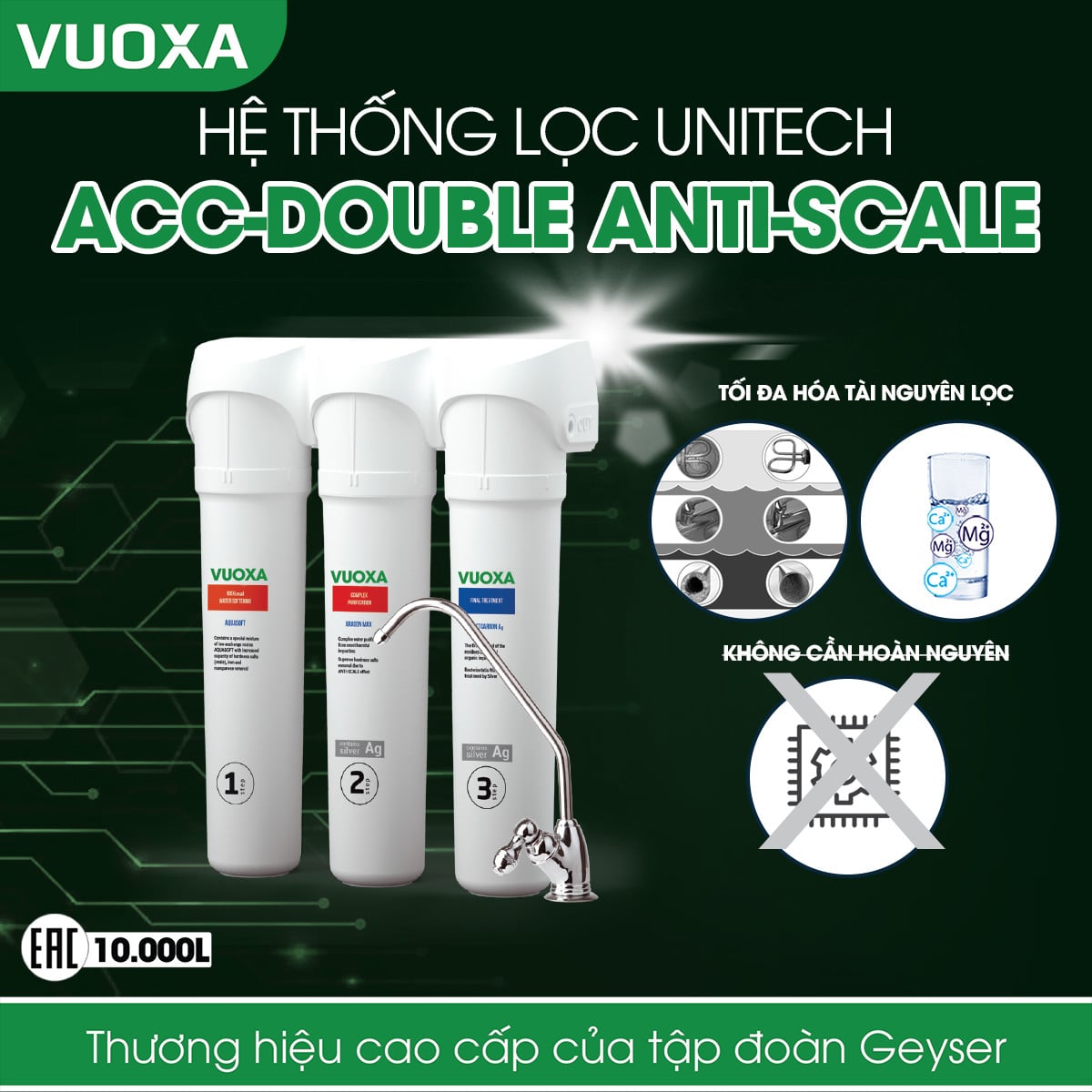 Ảnh minh họa Máy lọc nước công nghệ Aragonite Vuoxa 4 1