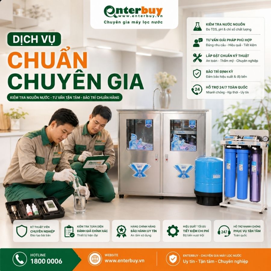 Ảnh minh họa Máy lọc nước công suất lớn Karofi KB50 có tủ 1