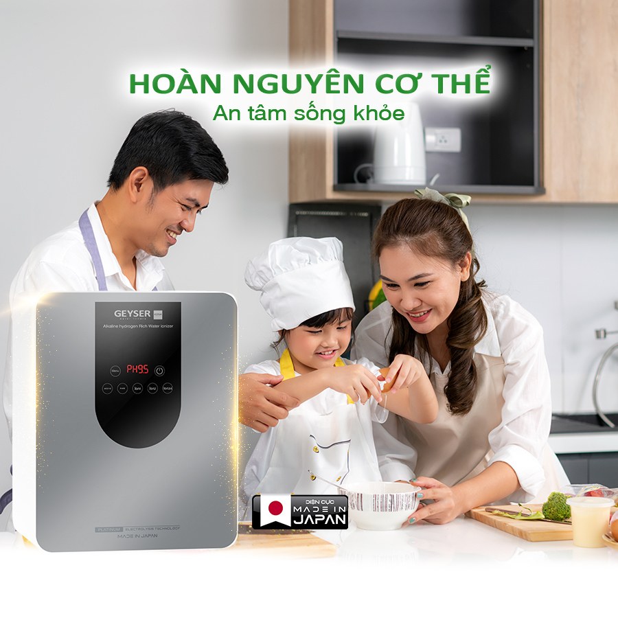Ảnh minh họa Máy lọc nước ion kiềm giàu hydro Geyser Ecotar 9 Pro 2