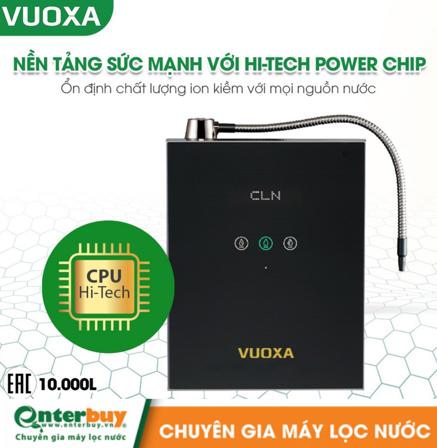 Ảnh minh họa Máy lọc nước ion kiềm giàu Hydrogen Geyser Vuoxa i5000 1