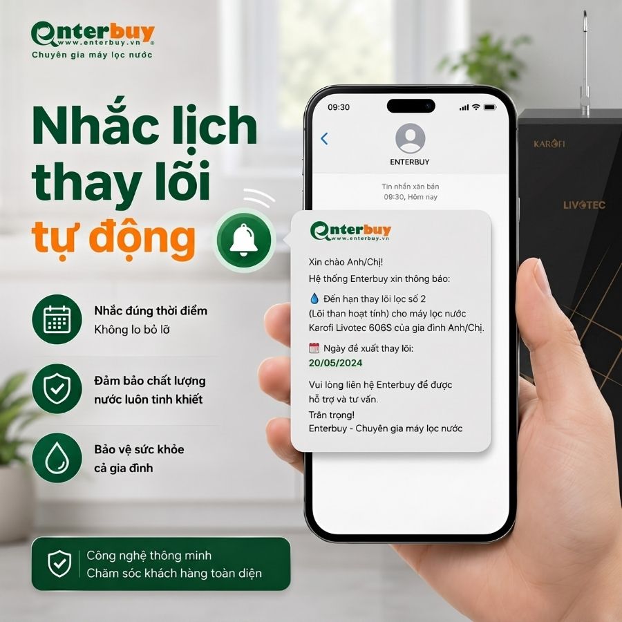 Ảnh minh họa Máy lọc nước Karofi Livotec 606S – Mẫu Mới 2026 1