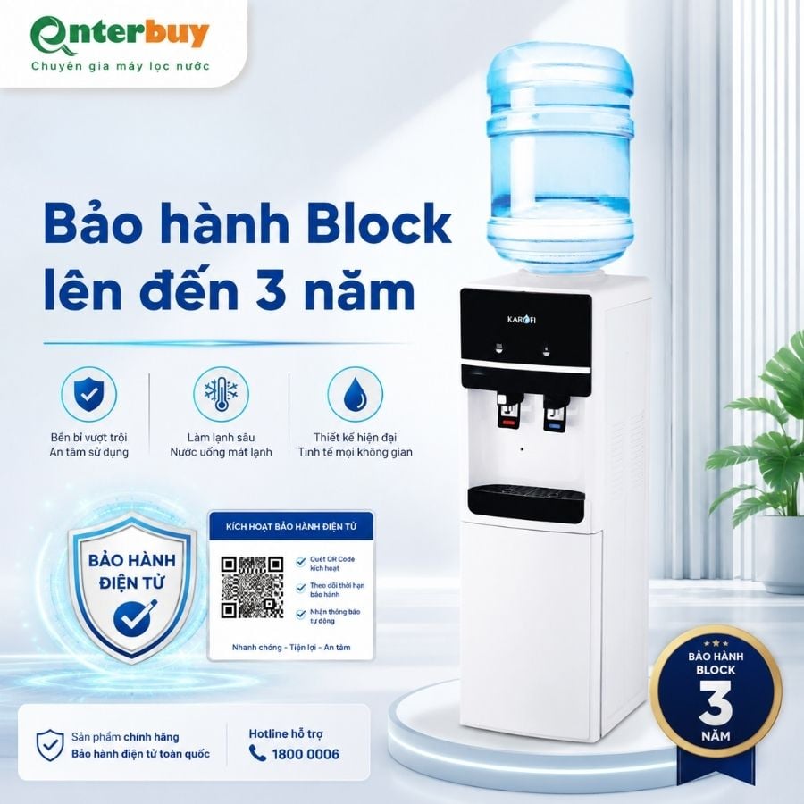Ảnh minh họa Máy lọc nước nóng lạnh ấm Karofi HCW01 1