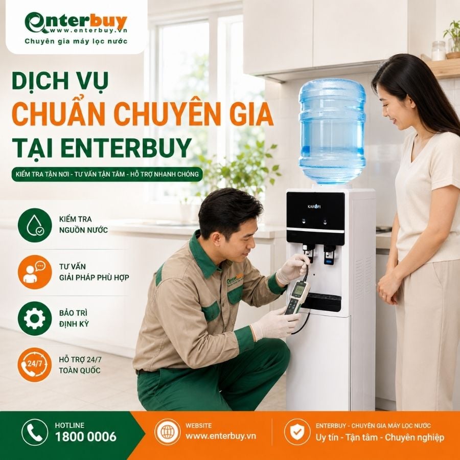 Ảnh minh họa Máy lọc nước nóng lạnh ấm Karofi HCW01 2
