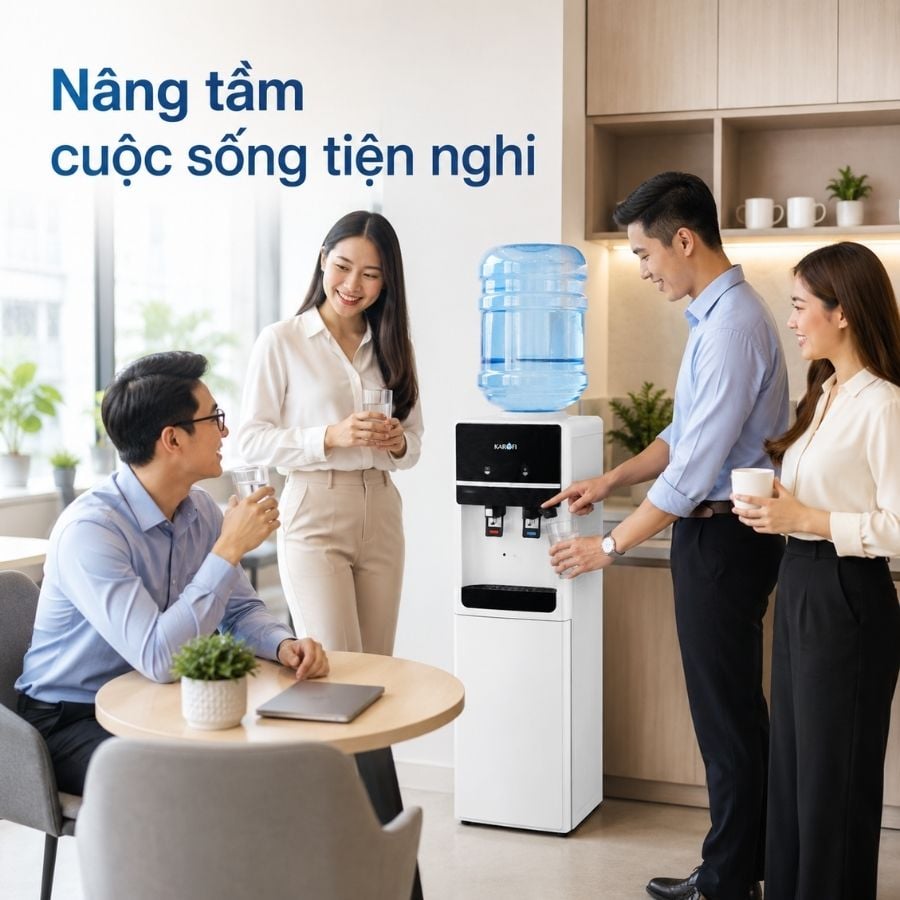 Ảnh minh họa Máy lọc nước nóng lạnh ấm Karofi HCW01 3