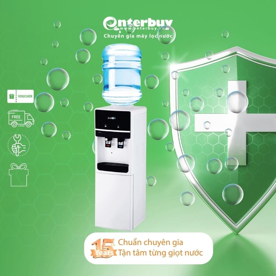 Máy lọc nước nóng lạnh ấm Karofi HCW01