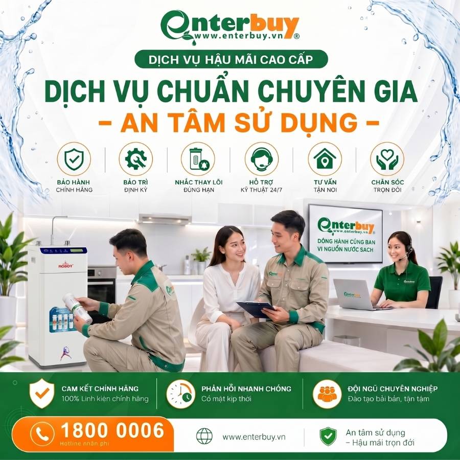 Ảnh minh họa Máy lọc nước nóng thông minh – lạnh ROBOT UltraQC-6U 1