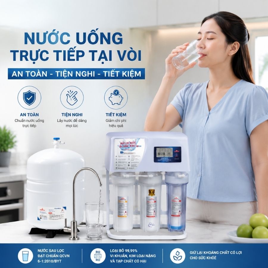 Ảnh minh họa Máy lọc nước R.O Robot 9 cấp Alpha 139W 2