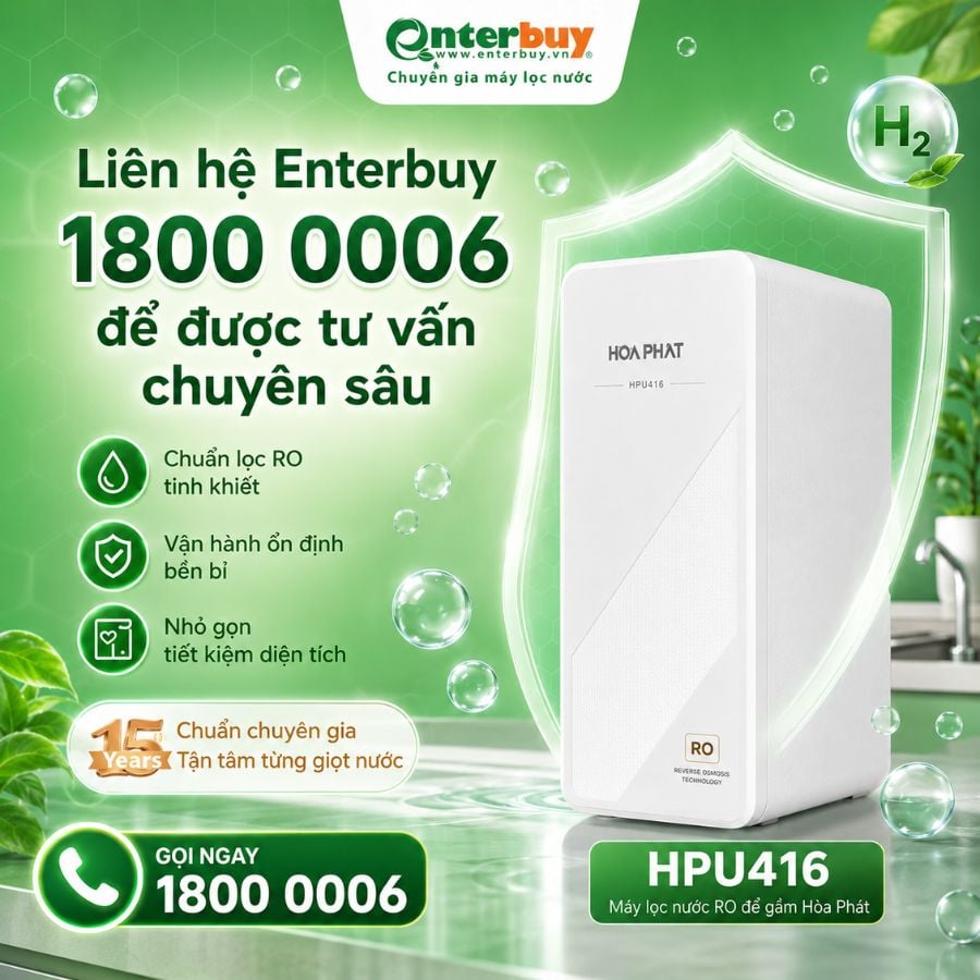 Ảnh minh họa Máy lọc nước RO để gầm Hòa Phát HPU416 2
