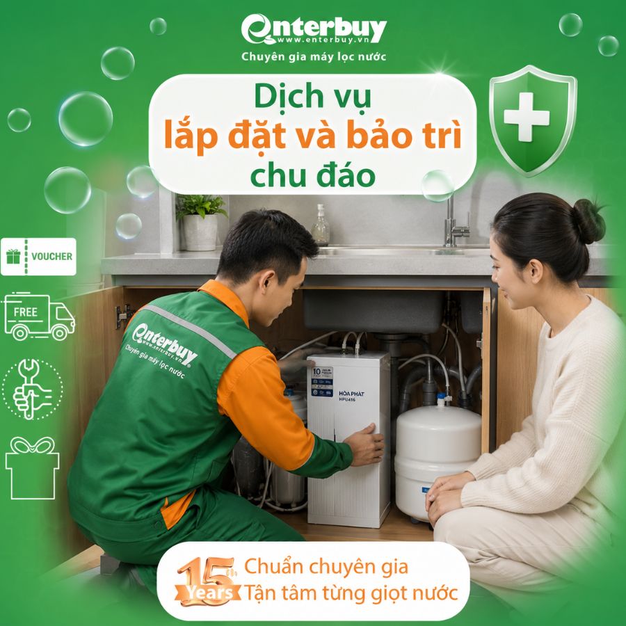 Ảnh minh họa Máy lọc nước RO để gầm Hòa Phát HPU416 3