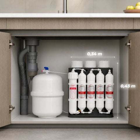 Máy lọc nước RO để gầm Makano MKW-35008E 8 cấp lọc
