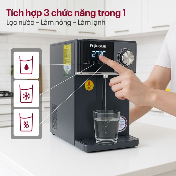 Ảnh minh họa Máy lọc nước RO nóng lạnh Fujihome WP302C 1