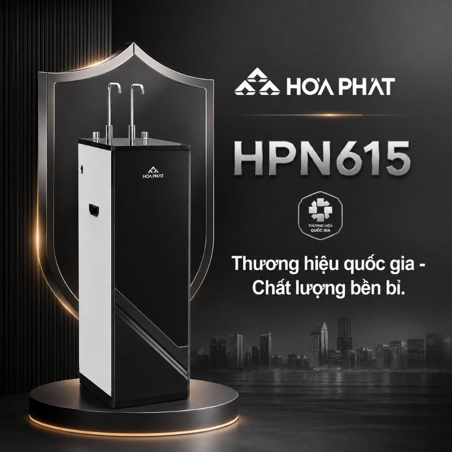 Ảnh minh họa Máy lọc nước RO nóng nguội Hòa Phát HPN615 1