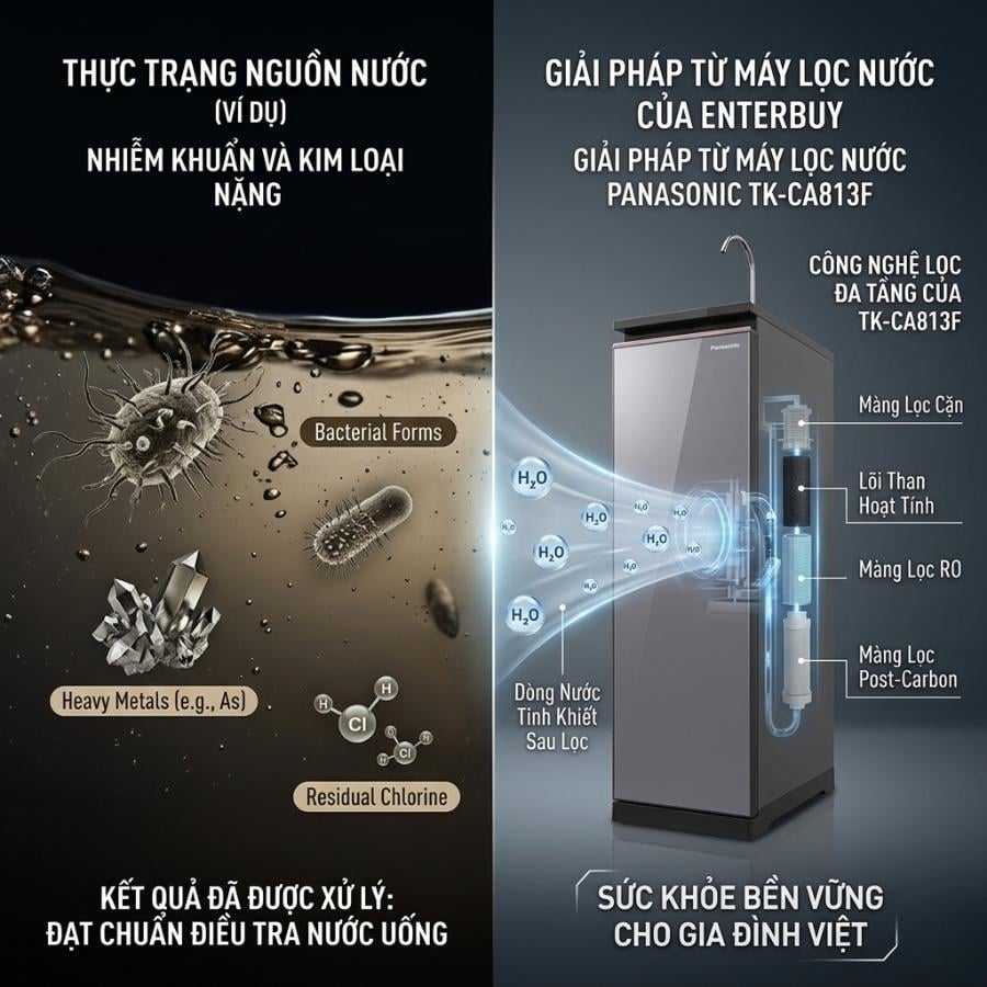 Ảnh minh họa Máy lọc nước RO Panasonic TK-CA813F 1