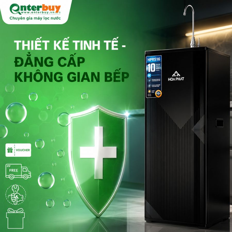 Ảnh minh họa Máy lọc nước RO tủ đứng Hòa Phát HPR516 3