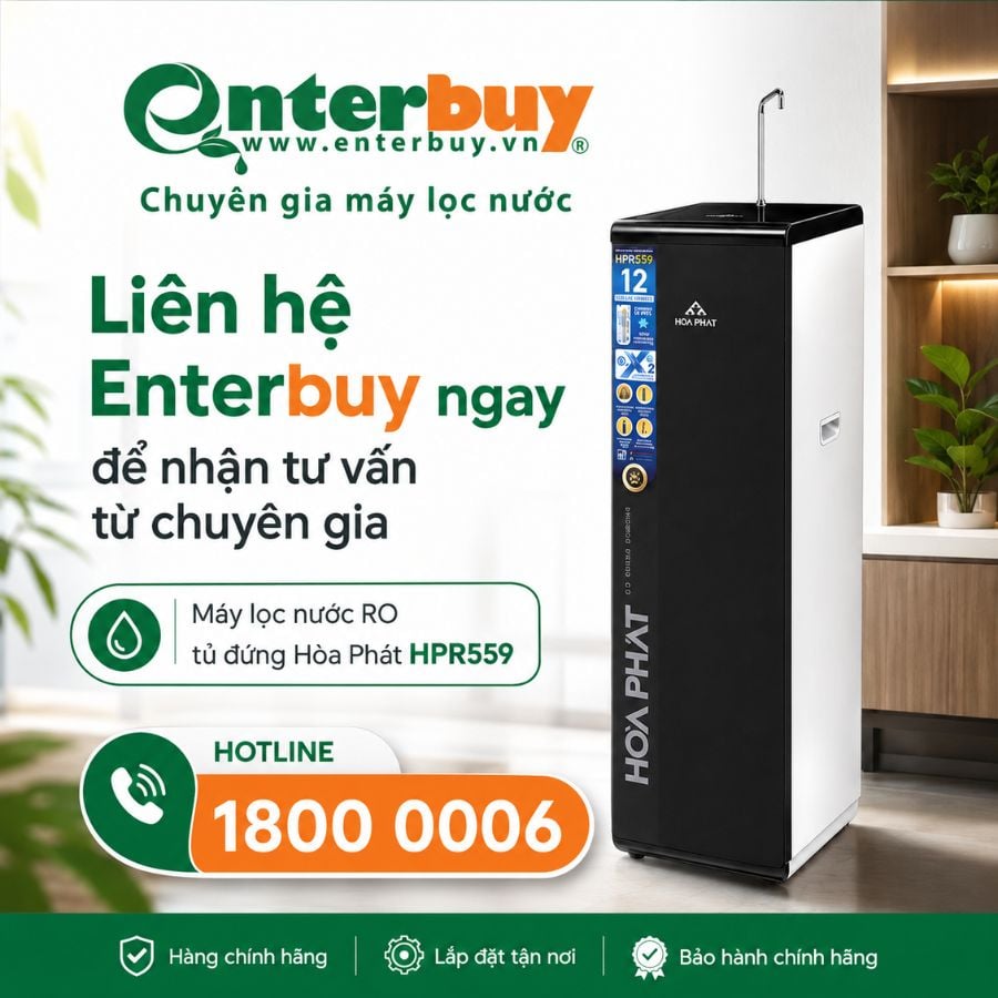 Ảnh minh họa Máy lọc nước RO tủ đứng Hòa Phát HPR559 1