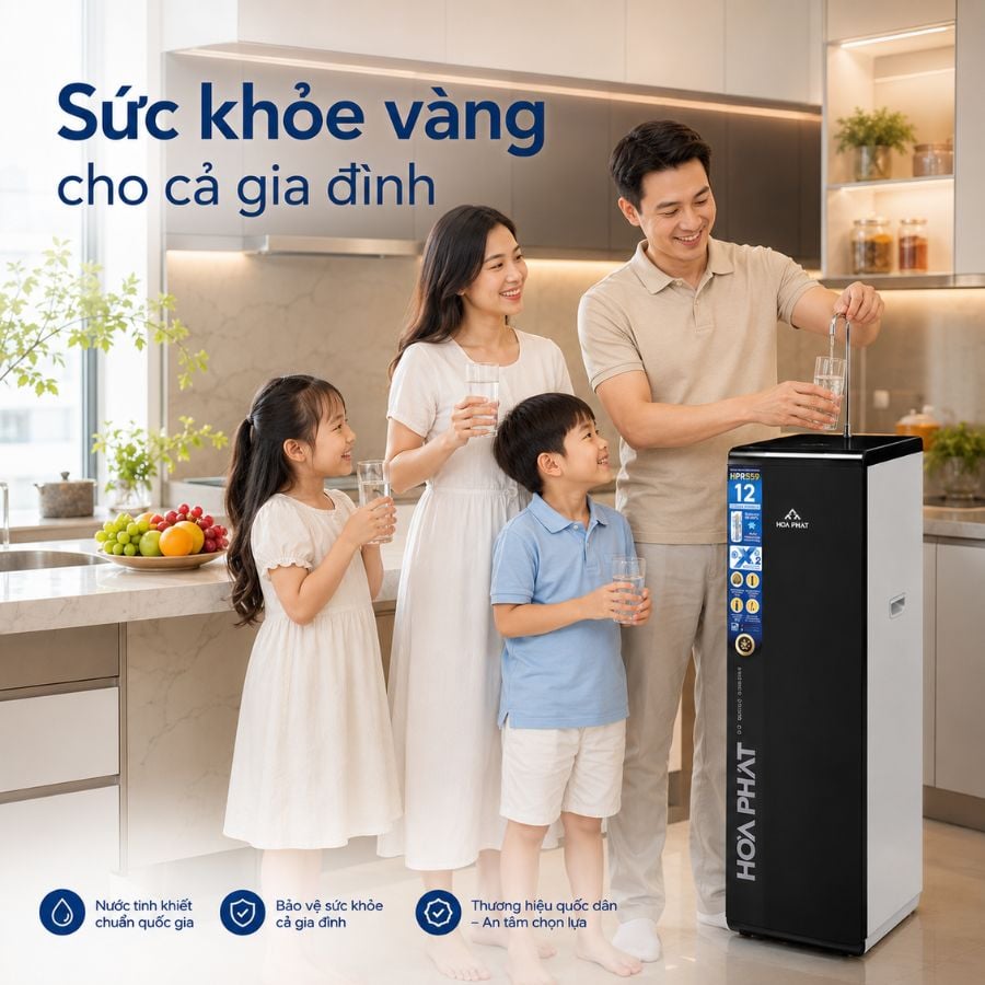 Ảnh minh họa Máy lọc nước RO tủ đứng Hòa Phát HPR559 2