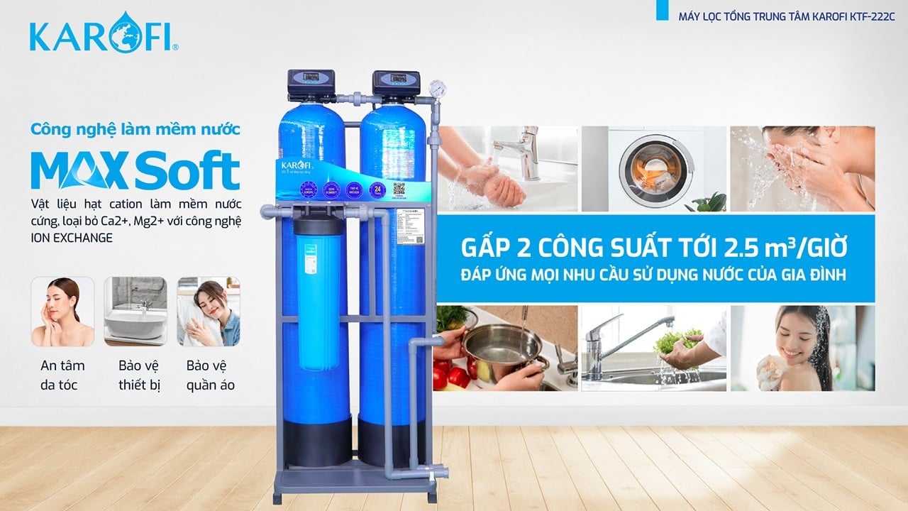 Ảnh minh họa Máy lọc nước tổng đầu nguồn Karofi KTF – 222C 1
