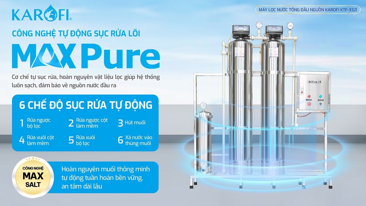 Ảnh minh họa Máy lọc nước tổng đầu nguồn Karofi KTF – 332 1