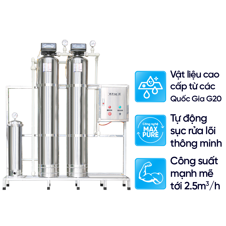 Ảnh minh họa Máy lọc nước tổng đầu nguồn Karofi KTF – 332 2