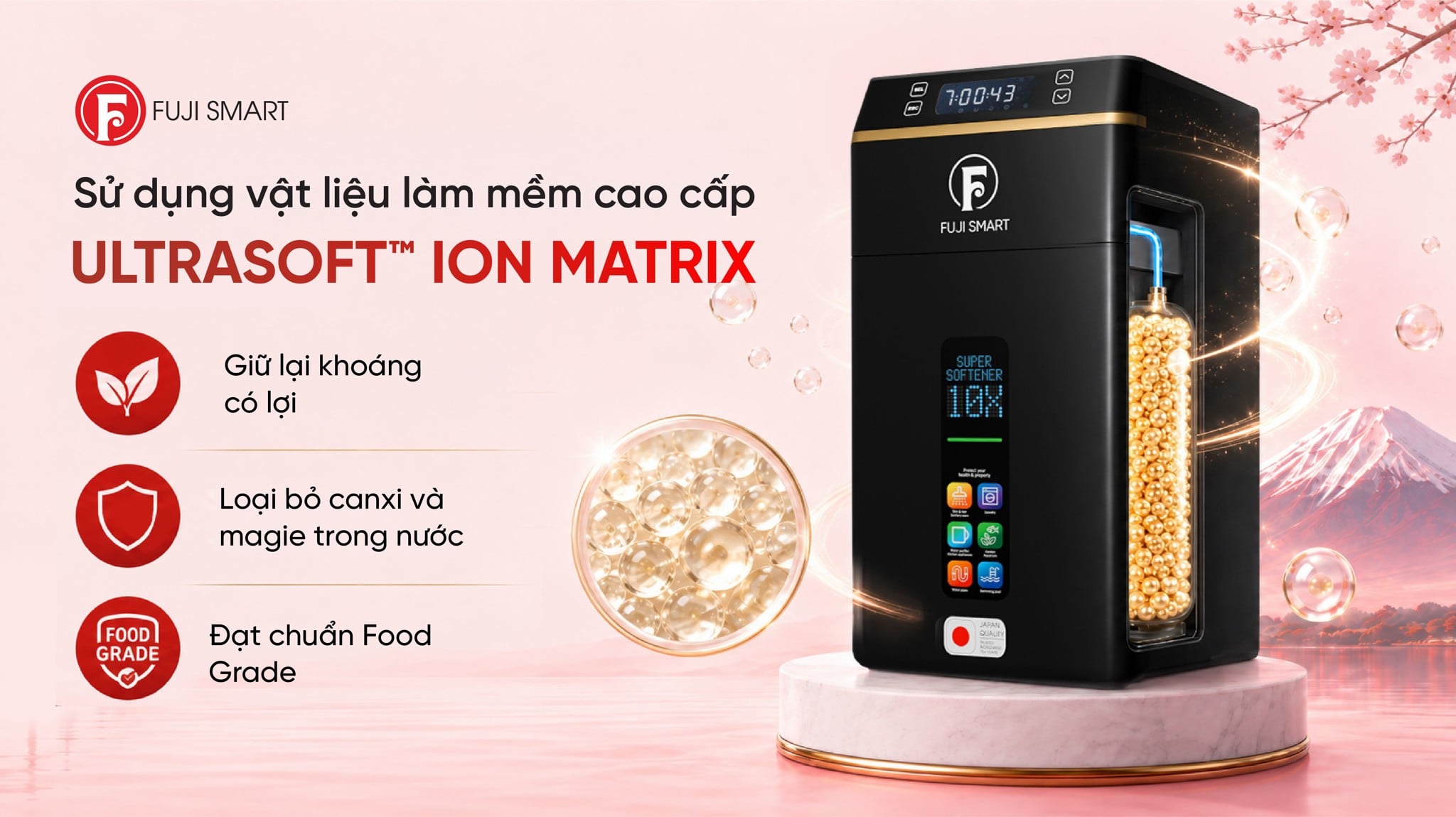 Máy lọc tổng đầu nguồn Fuji Smart Super Softener CS One