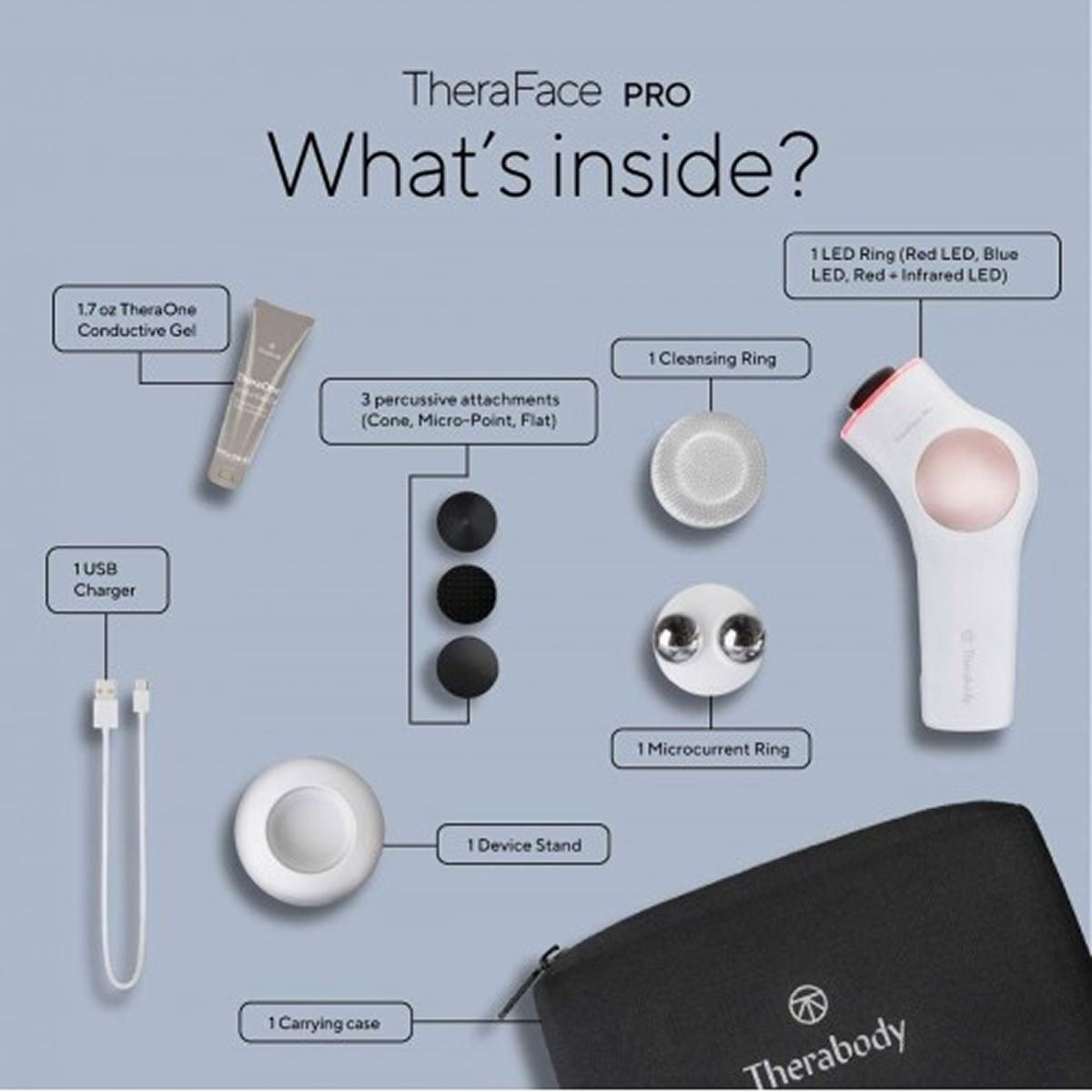 Ảnh minh họa Máy massage mặt nâng cơ Therabody TheraFace PRO 2