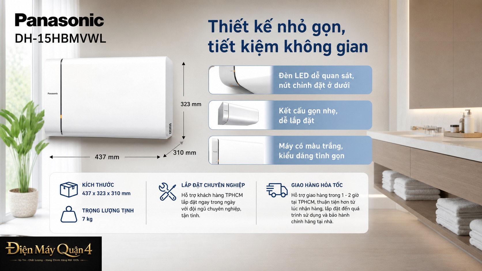 Ảnh minh họa Máy nước nóng gián tiếp Panasonic 15L incoloy DH-15HBMVWL 2