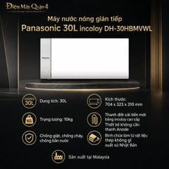  Máy nước nóng gián tiếp Panasonic 30L incoloy DH-30HBMVWL 
