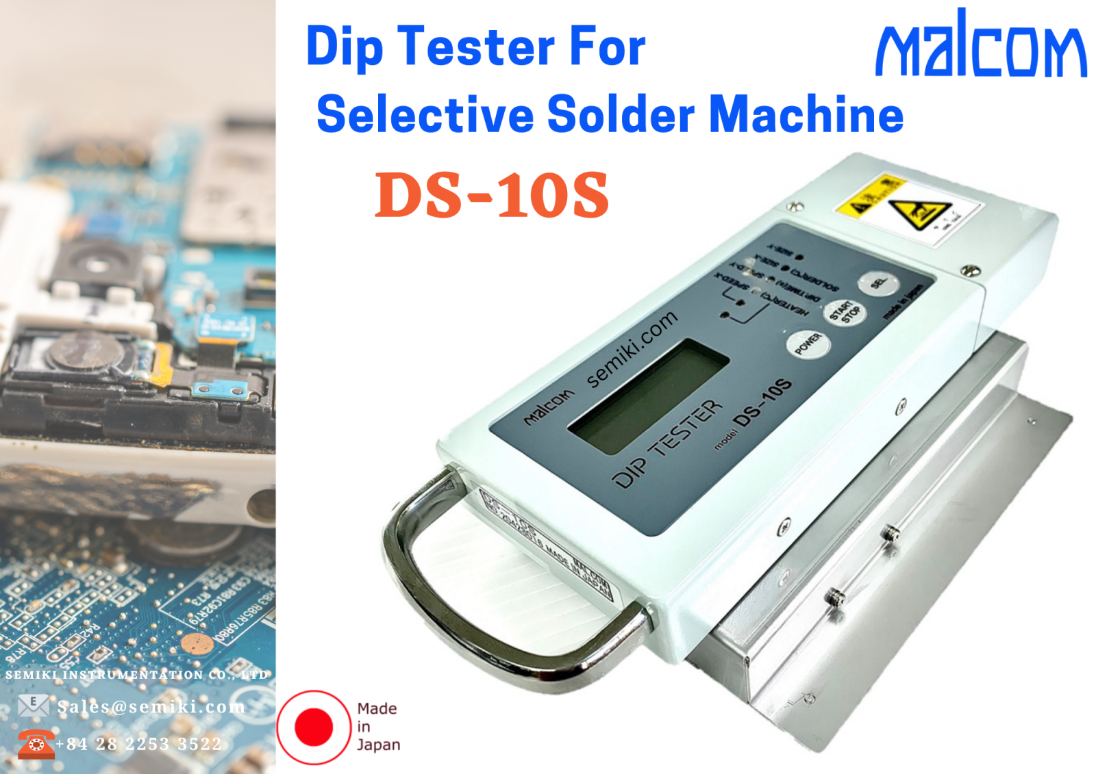 Ảnh minh họa Máy phân tích nhiệt độ lò hàn sóng MALCOM DS-10S 2